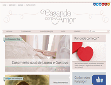 Tablet Screenshot of casandocomamor.com.br